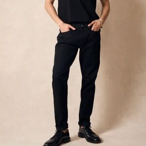 Todd Snyder Slim Japanese Selvedge Stretch Jean - Black